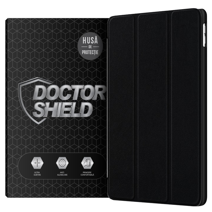 Husa de Protectie, Compatibila Apple iPad 9 10.2" ( 2021 ), Dr.Shield, Negru
