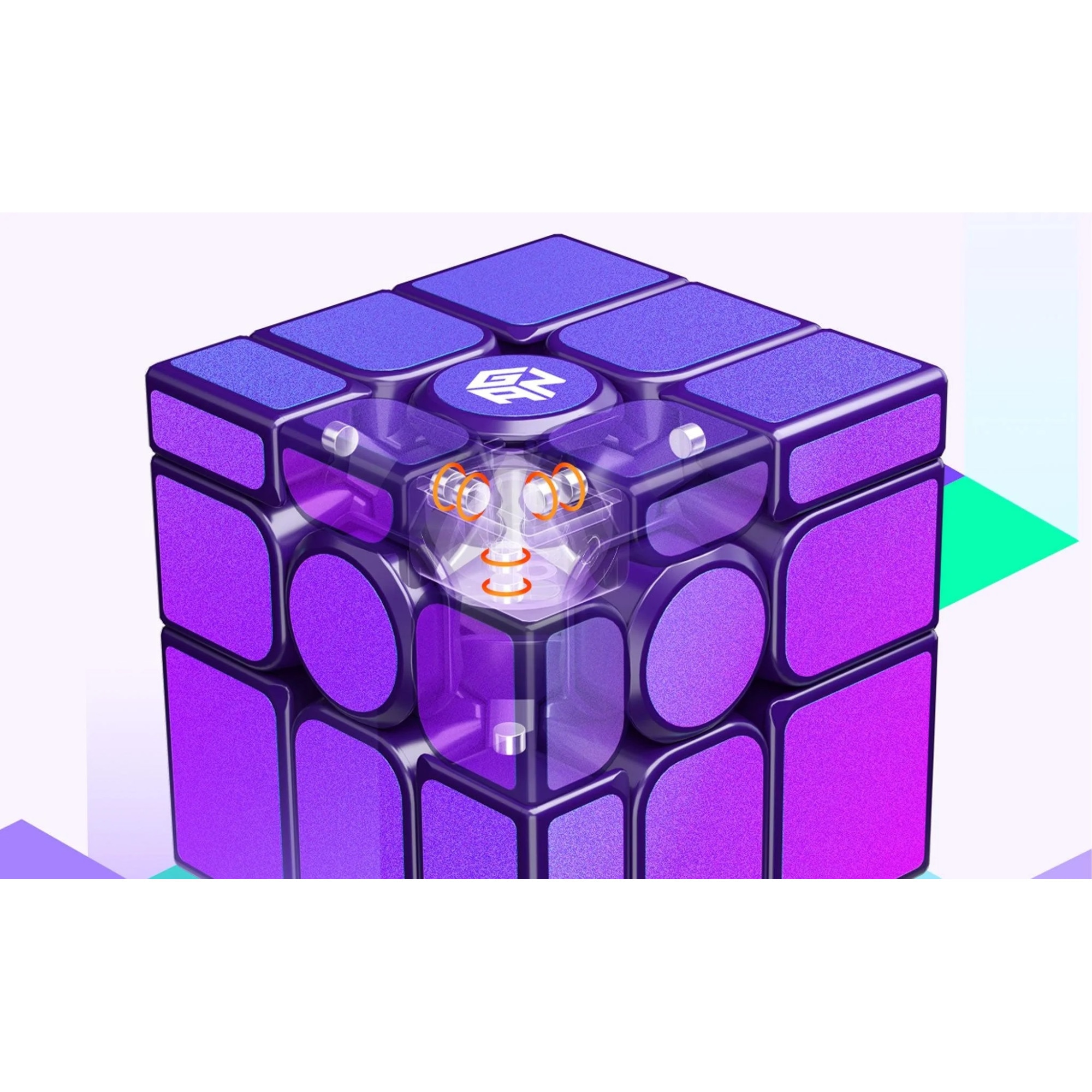 Cub rubik Gan Mirror UV, Magnetic, Stickerless - eMAG.ro