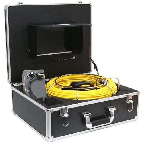 Канализационен контролен ендоскоп, 35 метра, iUni ICT12, Диспей 10 inch ...