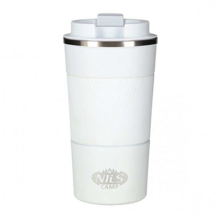 Термочаша, Nils Extreme, Неръждаема стомана, 510 ml, 285 g, Бяла