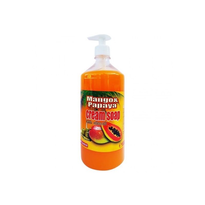 Sapun lichid cremos Cloret Mango&Papaya, 1000ml