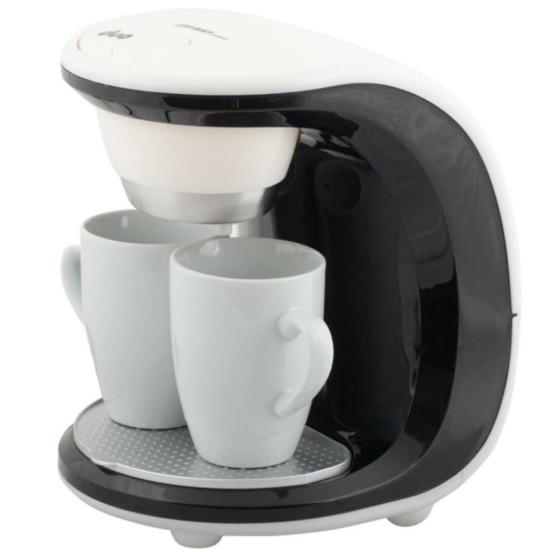 Aparat de cafea First Austria FA-5453-2, 450W, Doua cesti, Filtru detasabil, Alb