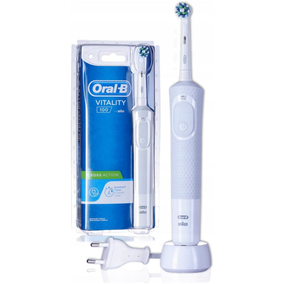 Periuta De Dinti Electrica, Oral-B Vitality 100, Alb - EMAG.ro