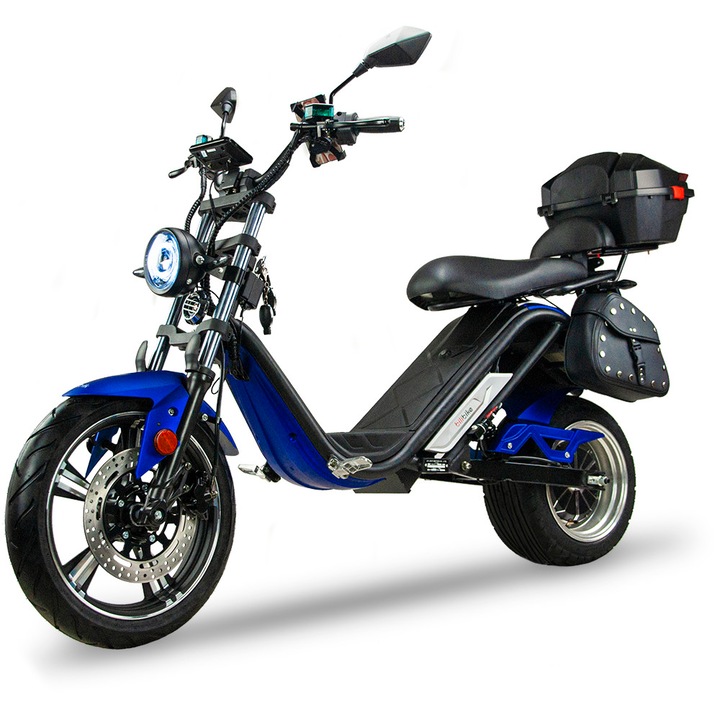 Динамичен електрически скутер, BILI BIKE, 3000W, 45км/ч, син