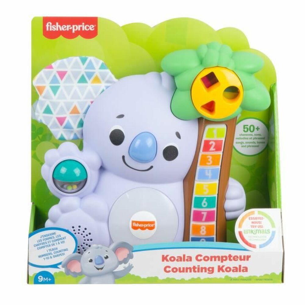 Интерактивна играчка Fisher Price, Коала Ноа, Със звуци на френски, 9 ...