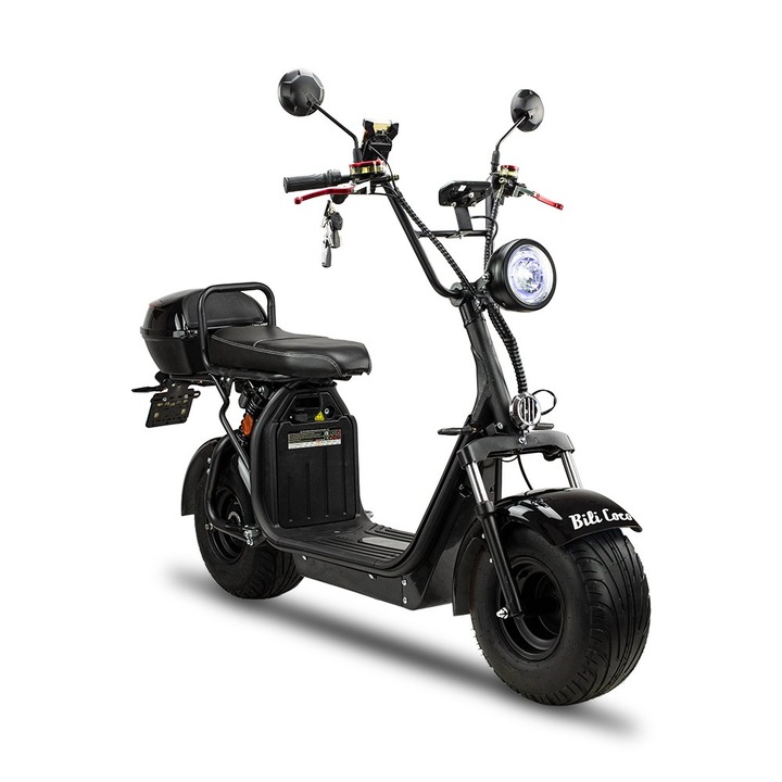 Elektromos robogó Coco G6, BILI BIKE, 1500W, 45km/h, fekete