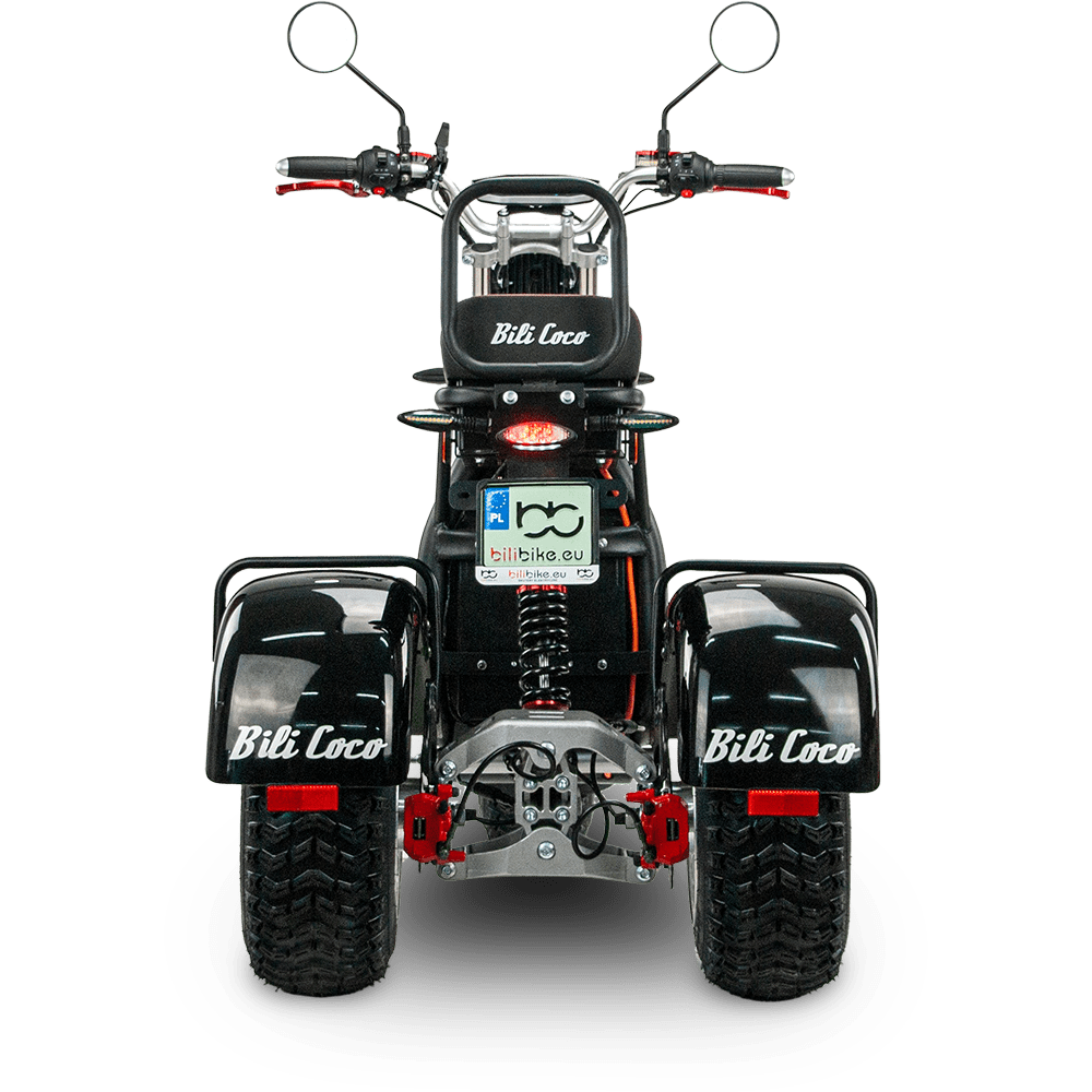 Scuter electric BILI COCO SPORT troitat negru 185x85x114cm 45km/h