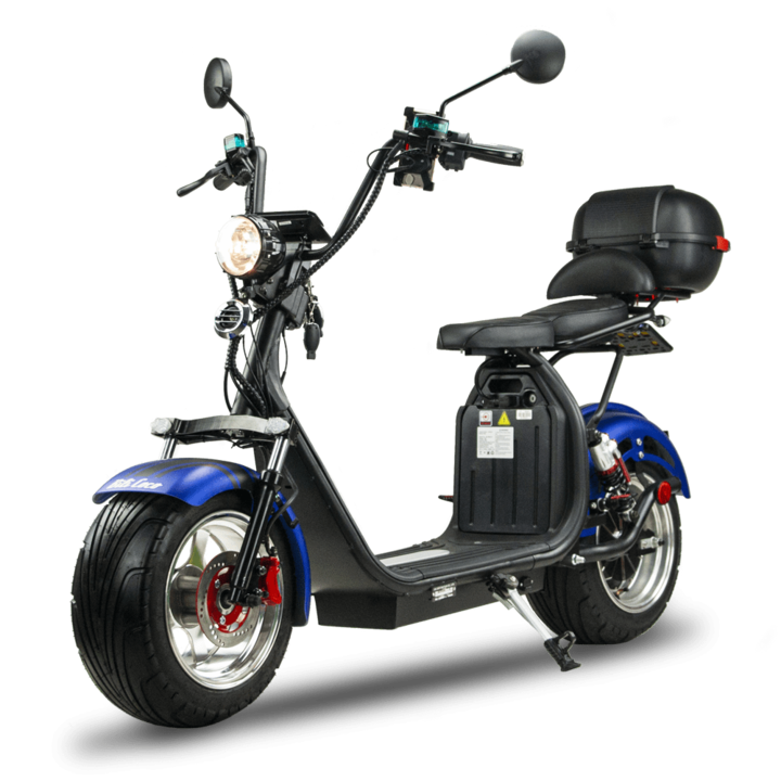 Силен електрически скутер, BILI BIKE, 2000W, 45км/ч, син