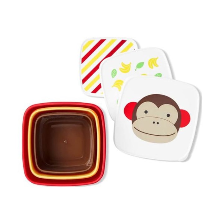 Set 3 cutii pentru pranz Zoo - Maimutica, Skip Hop