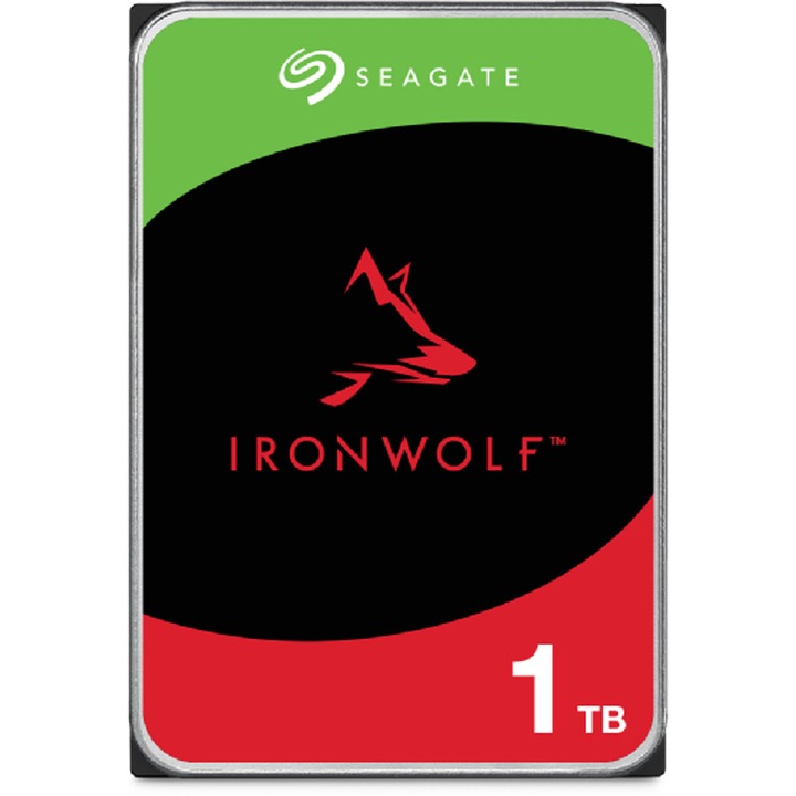 Хард диск Seagate IronWolf ST1000VN008 - Hard drive - 1 TB - internal - 3.5" - SATA 6Gb/s - 5400 rpm - buffer: 256 MB ST1000VN008 EoL