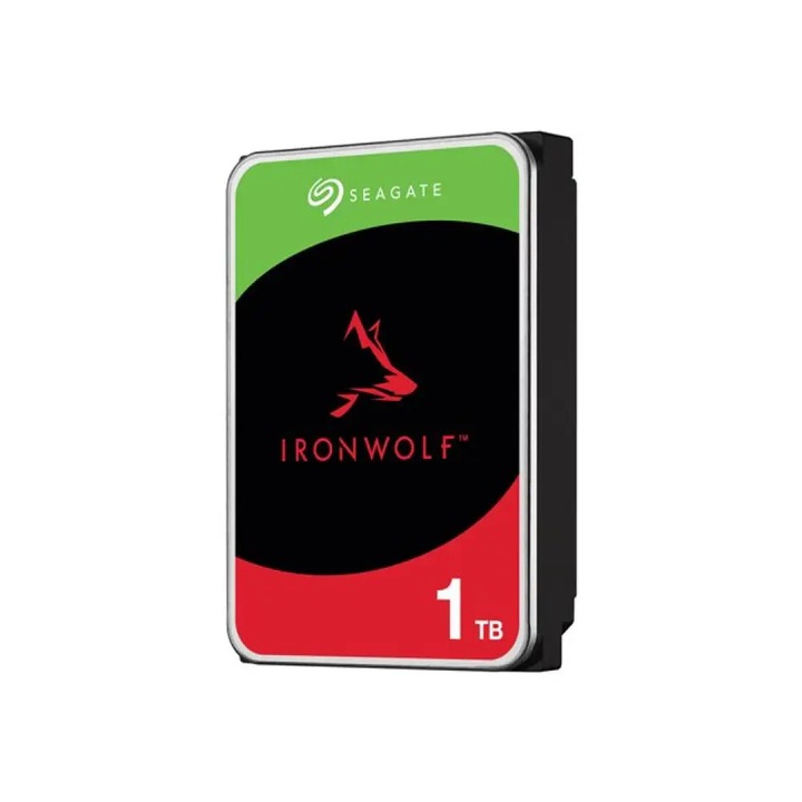 Hard disk, Seagate, IronWolf ST1000VN008, 3.5", 1 TB, Serial ATA III, Multicolor