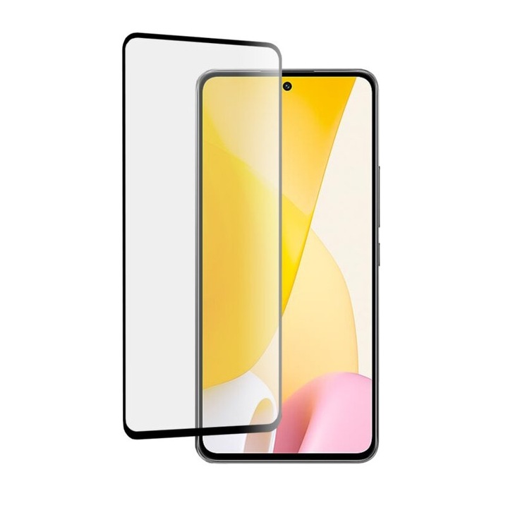 Стъклен протектор SOHO, за Xiaomi 12 Lite, черен/прозрачен