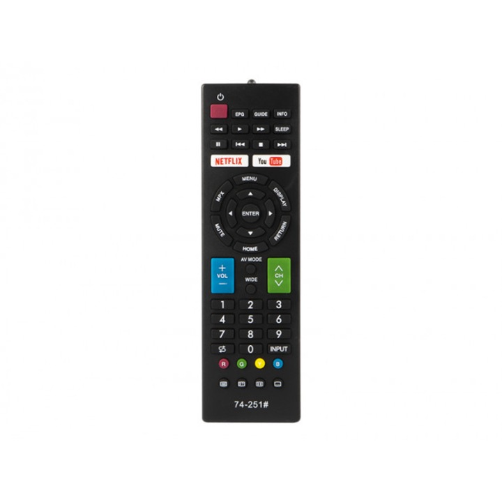 Дистанционно за TV/DVD Player, Blow, 8 m, Съвместимо с устройства Sharp, Черно