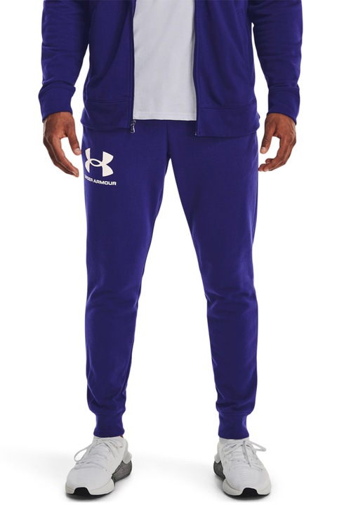 Under Armour, Фитнес панталон Rival със стеснен крачол, Индиго, 2XL