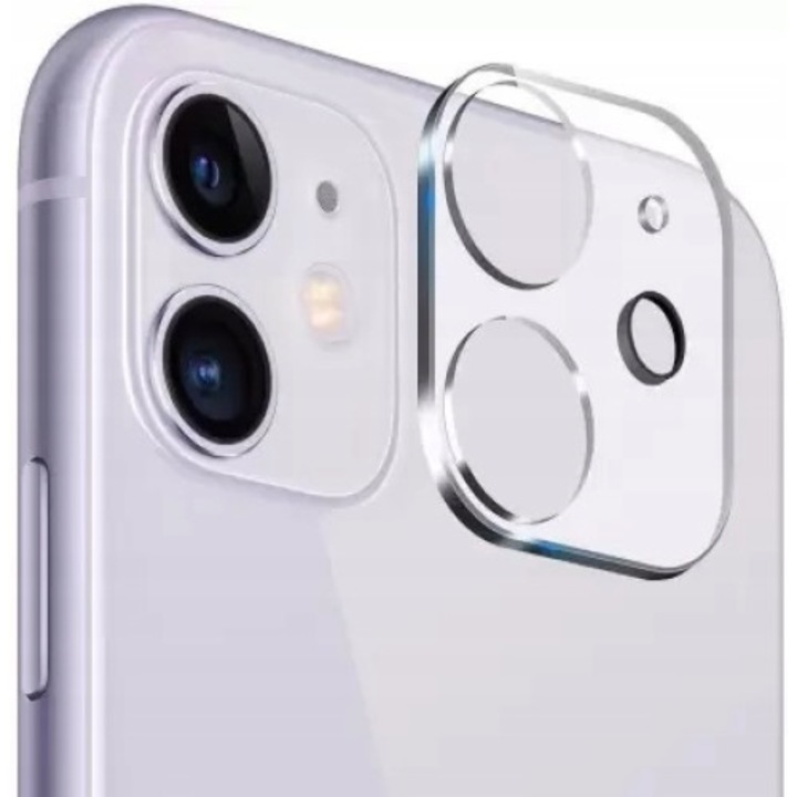Folie de protectie pentru camera, AligatorShield, Sticla, compatibil cu IPHONE 11