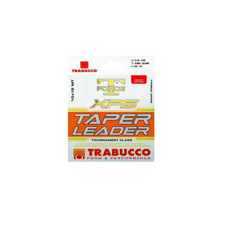 Fir monofilament conic Trabucco XPS Taper Leader 0.26 - 0.57mm, 8.35 - 32.5kg 150m