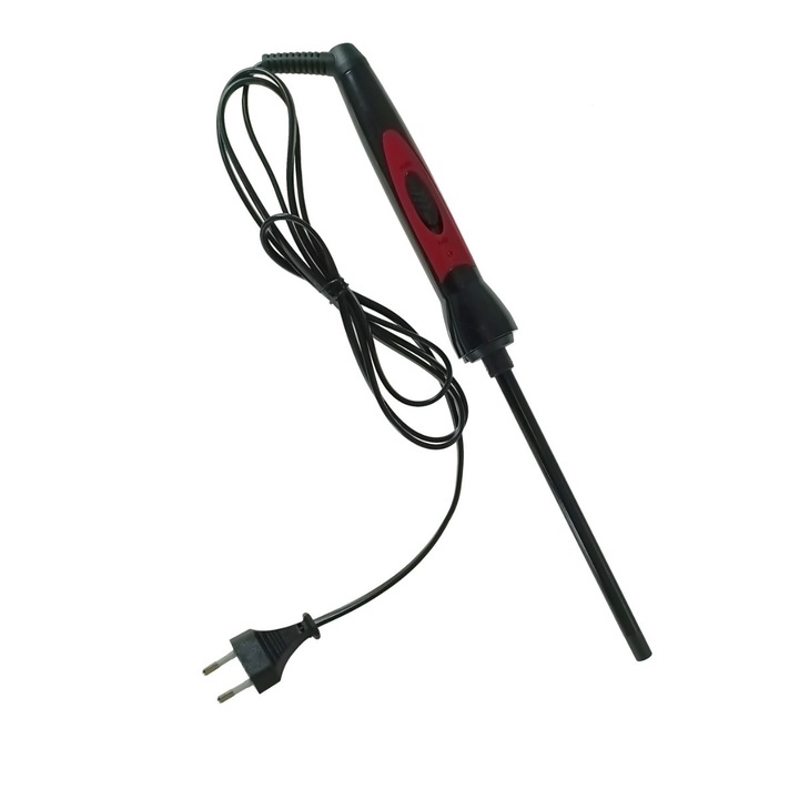 Ondulator de par 10mm, Esperanza Laura 94957, 25W, 230V, cablu de 180cm, negru cu rosu