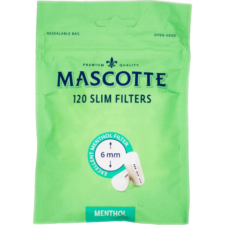Комплект филтри за цигари Mascotte, Menthol, 120 броя