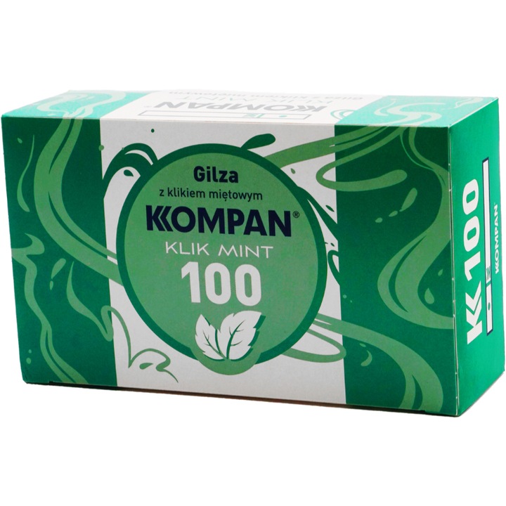 Комплект филтър за цигари, Kompan, Ментол, 100 бр