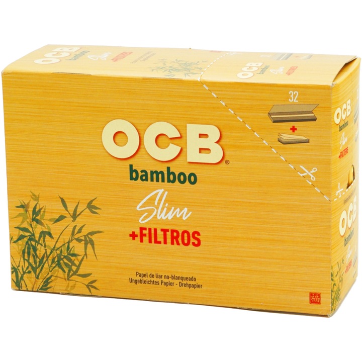 Foite tigari cu filtru, OCB, 32 x 32 buc