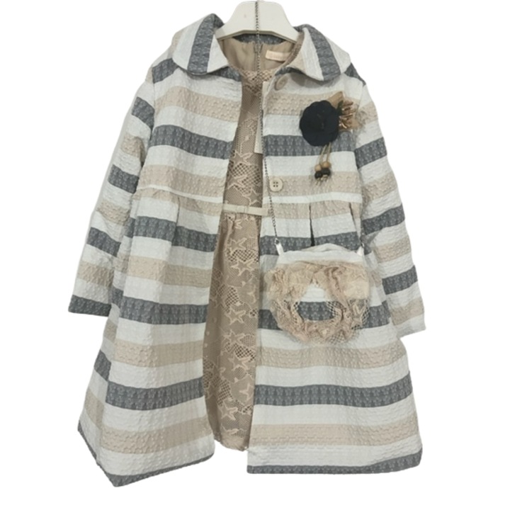 Rochie fete cu haina si poseta, 12 luni, 86 cm