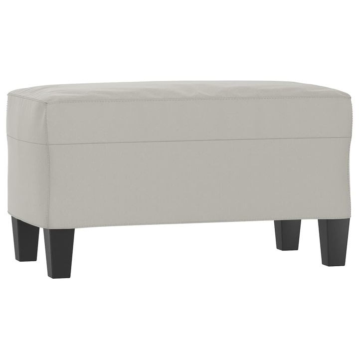 Пейка vidaXL, Светлосива, 70 x 35 x 41 см, Микрофибърен плат