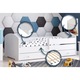 Pat Luk de o persoana 160x80 alb, complet cu sertar, saltea si cadru