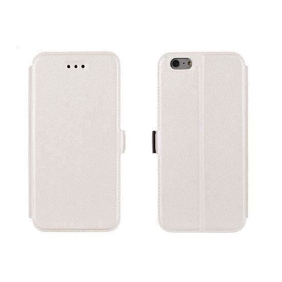 Husa tip carte cu clip iPhone 5 Alb