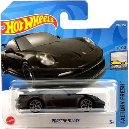 Masinuta metalica Hot Wheels, Porsche 911 GT3, Negru, 1:64 - eMAG.ro