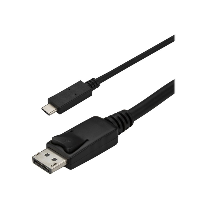Видео кабел, StarTech, 3 м, USB тип C към DisplayPort, черен