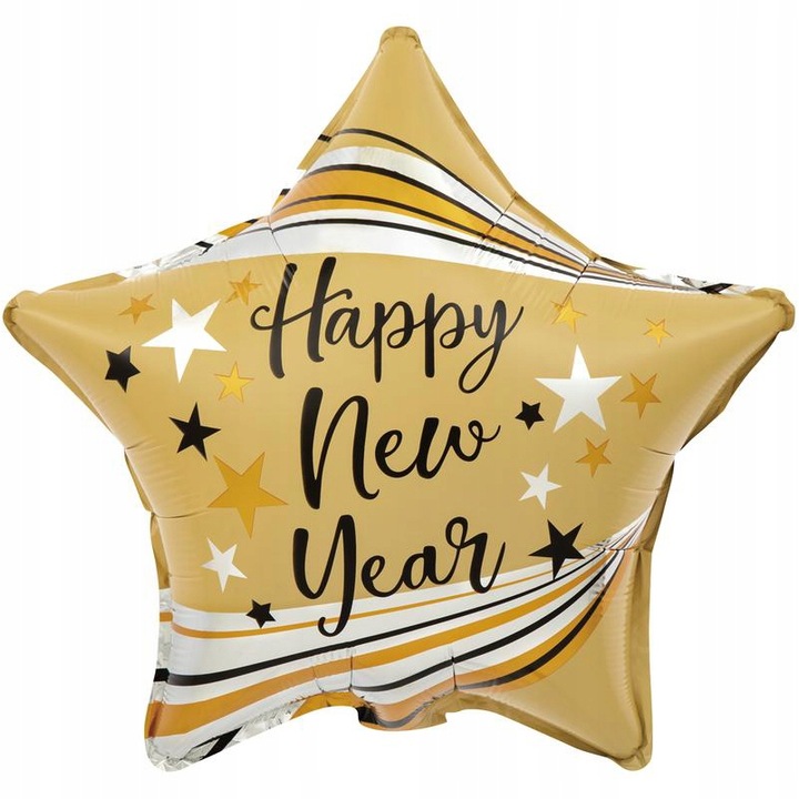 Балон звезда, Vixen, фолио, 45 см, злато