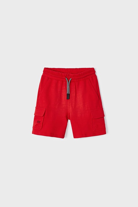 Mayoral, Pantaloni scurti cu snur si buzunare cu clapa, Rosu