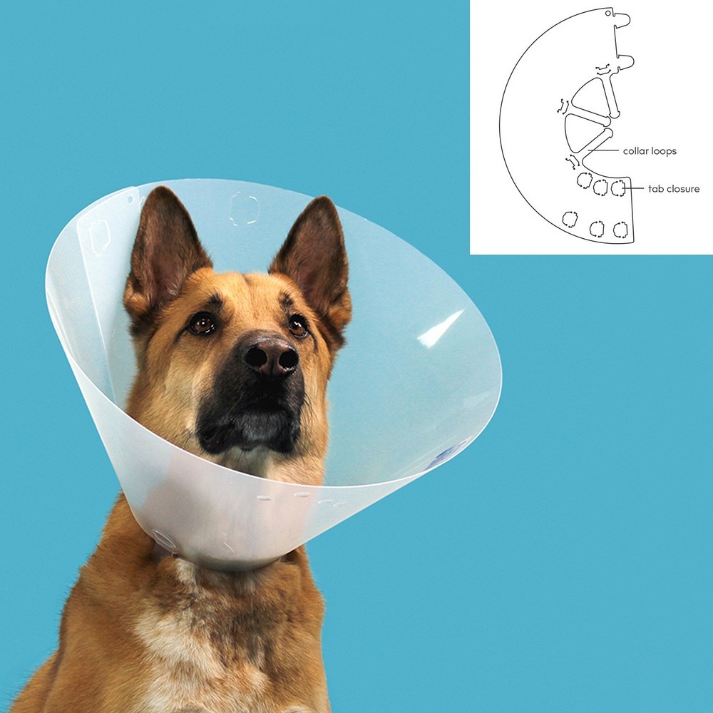 Elizabethan Dog Collar KVP Quick Fit Transparent (63-78 cm) main image 1
