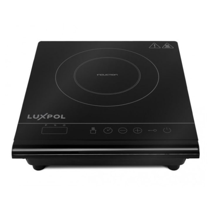 Plita electrica, 2 x arzator, Putere 2500 W, 5 niveluri de temperatura, 2 x Placa fonta diametru 15.5/18.5 cm