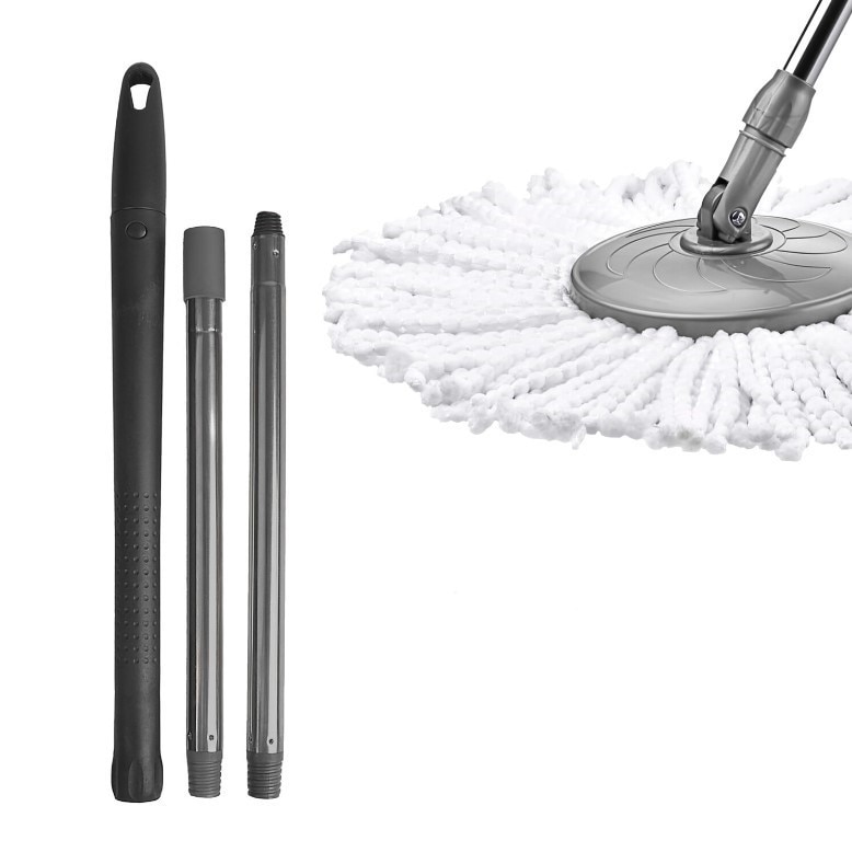 Plastic Houseware - HUNTER /ELEFAN - NERO - SPINNING MOP COMPLETE SET, 16L,  Black