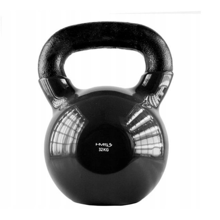 Кетълбел Hms, Чугун, Винил, 32 кг, Черен