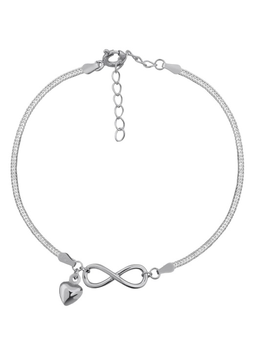 Bratara dama infinit, Mennica Bydgoska, Argint, 17/20 cm, Argintiu