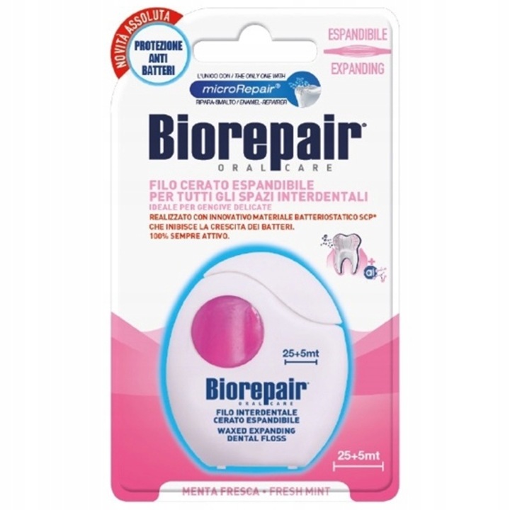Конец за зъби, Biorepair Waxed, 25м