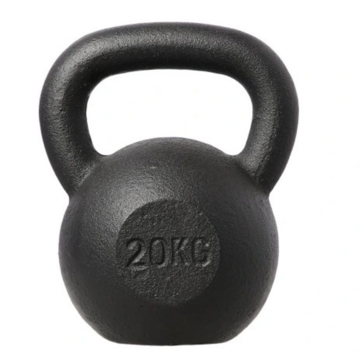 Greutate Kettlebell, Hms, Fonta, 20kg, Negru
