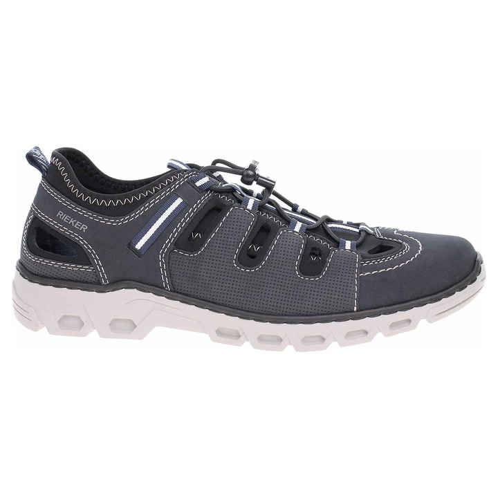 Pantofi barbati, Rieker, Material textil, Albastru, 43