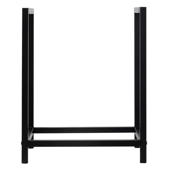 Стойка за дърва за огрев ML-Design, Тъмносив, 40 x 50 x 30 см, Стомана, Устойчива на атмосферни влияния