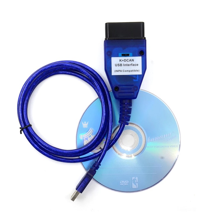 Diagnoza BMW K-DCAN INPA - BLUE Cu Switch, Software ISTA+ Inclus