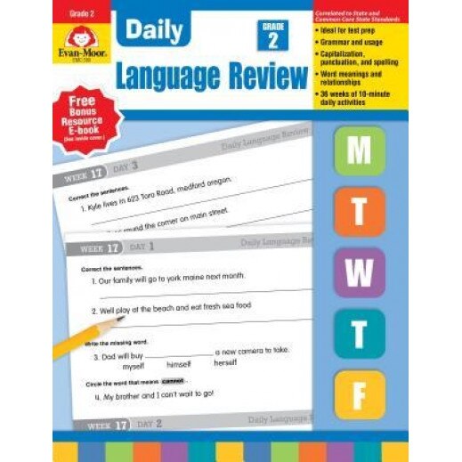 Daily Language Review, Grade 2, Evan-Moor Educational Publishers, Moore, Jo Ellen Moore