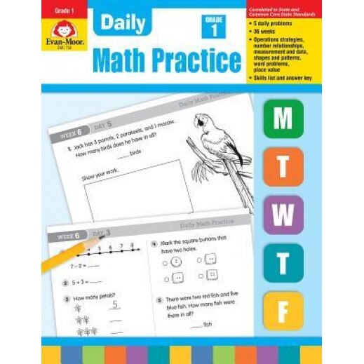 Daily Math Practice, Grade 1, Jill Norris, Evan-Moor Educational Publishers