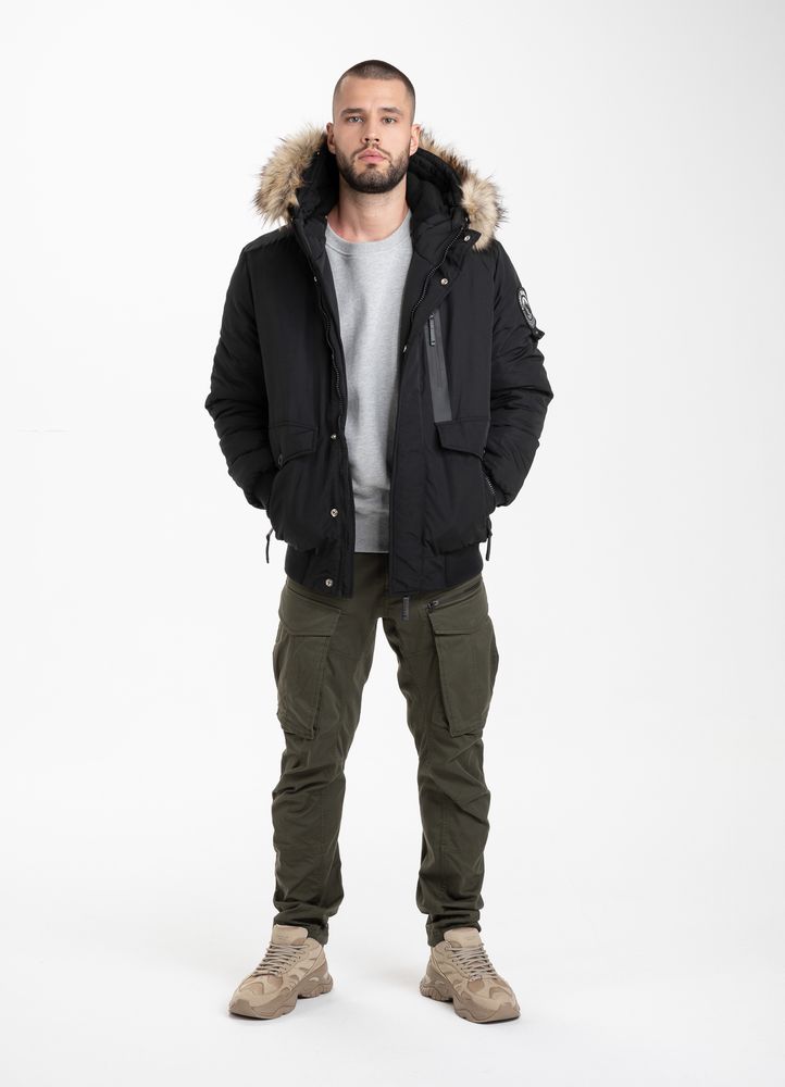 Geaca pentru barbati, Pitbull, Nylon, Negru, S - eMAG.ro