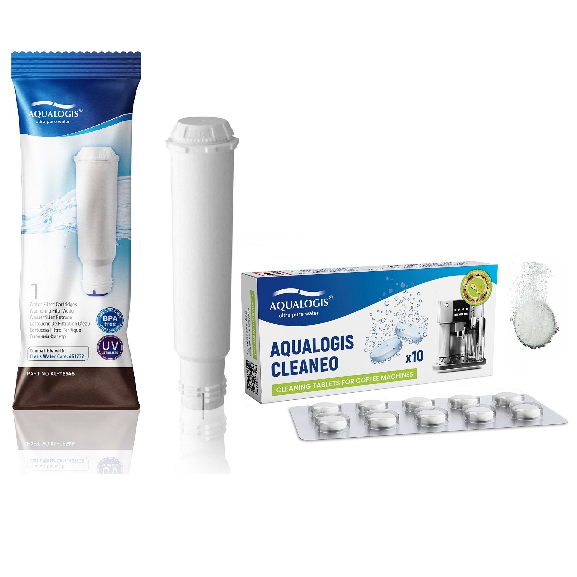 Nivona NIRT701 Cleaning Tablets and 3 x Water Filter AL-TES46 For Coffee  Machine