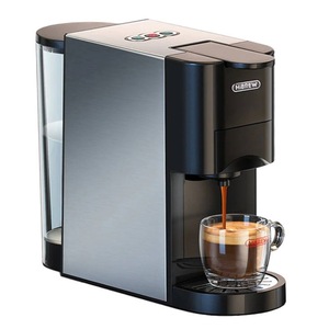 Espressor cu capsule 4in1 HiBREW H3A, 19 bar, 1450W, 1000ml, Compatibil cu capsule Nespresso, Dolce Gusto si cafea macinata, Negru/Gri