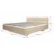 Комплект мебели за спалня МДФ естествен дъб сонома бяло, легло 180x200 см, Габриела 201,6x62x200 см