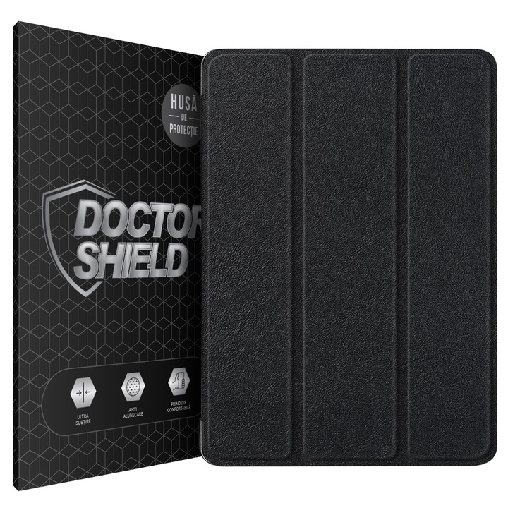 Husa de Protectie, Compatibila Apple iPad Pro 12.9" (2021), Dr.Shield, Negru