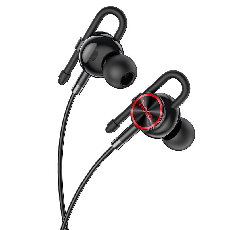 Casti HOCO M84 Perfection cu microfon, jack 3.5 mm, negru